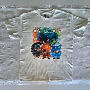Don't Like Ugly Monster Graphic Tee - White